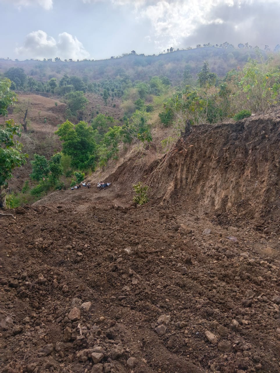 Bridge construction in mountainous terrain